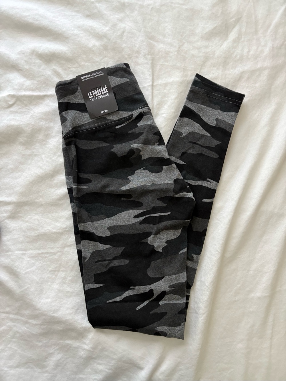 gray camo leggings
